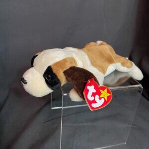 RARE TY ORIGINAL BEANIE BABY BERNIE THE (ST. BERNARD) DOG 1996 RETIRED W/ORG TAG
